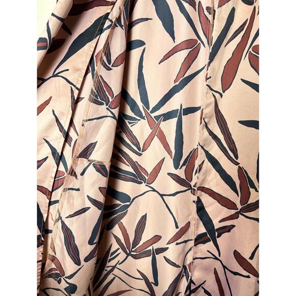 UO Kimchi Blue Marianne Boho Pink Silky Kimono Flowy Maxi Duster Jacket XS/S - Picture 6 of 9